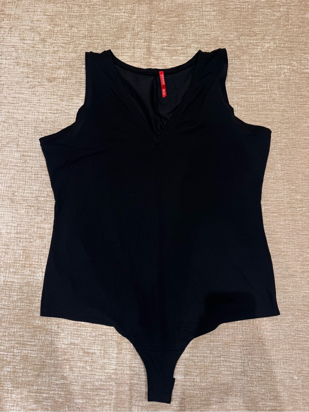 Spanx women’s Black Sleeveless V-Neck Bodysuit